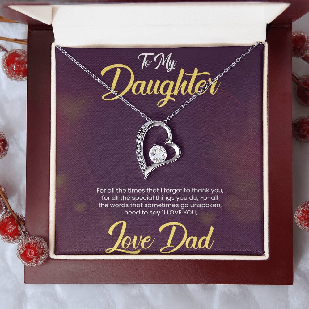 Love Always Necklace for Daughter| For Gift