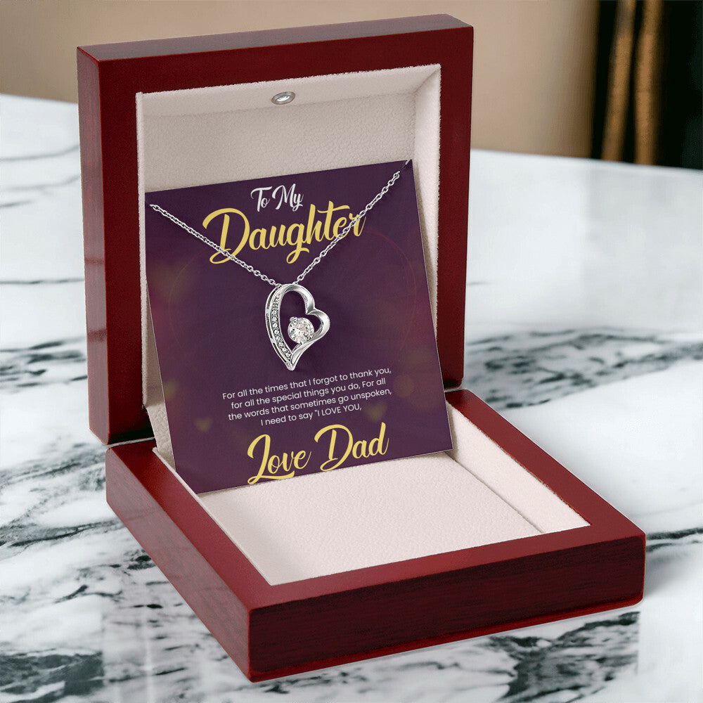 Love Always Necklace for Daughter| For Gift