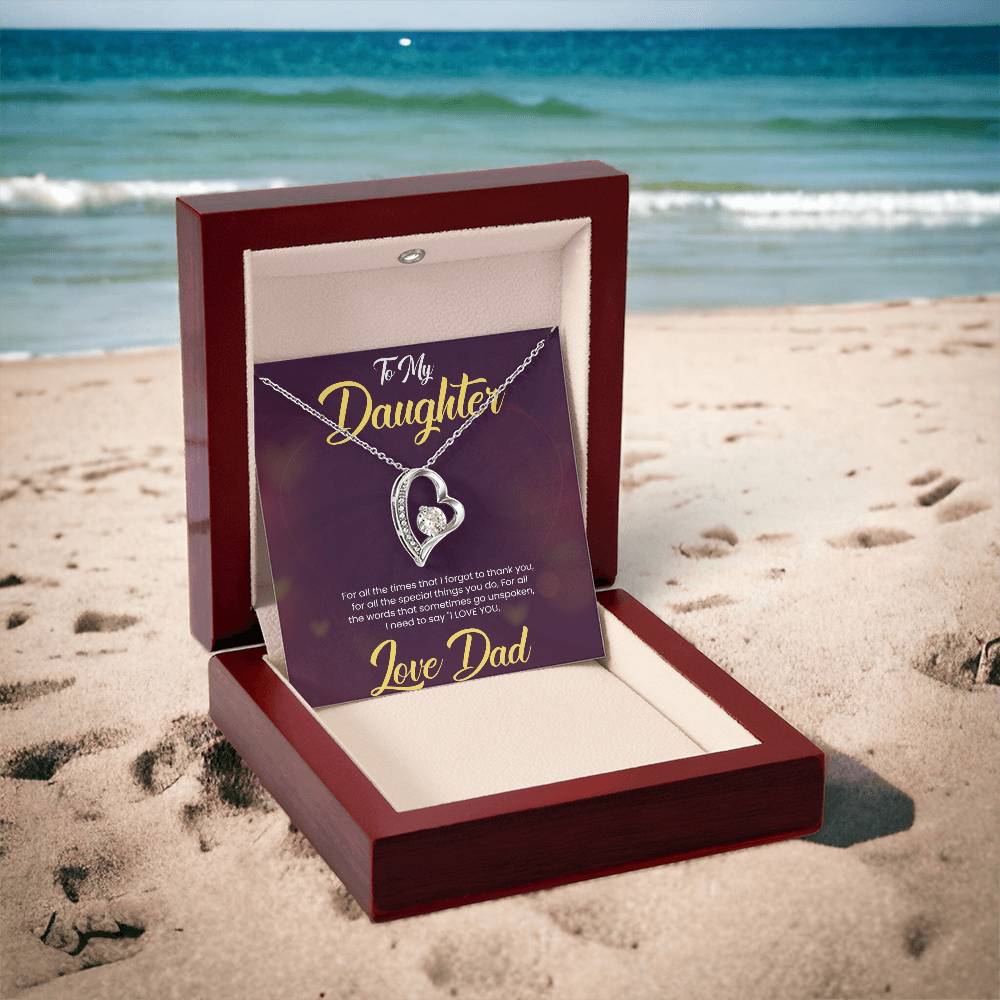 Love Always Necklace for Daughter| For Gift