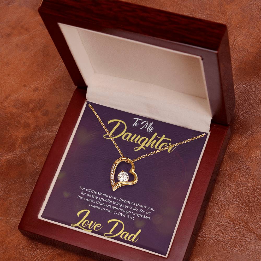 Love Always Necklace for Daughter| For Gift