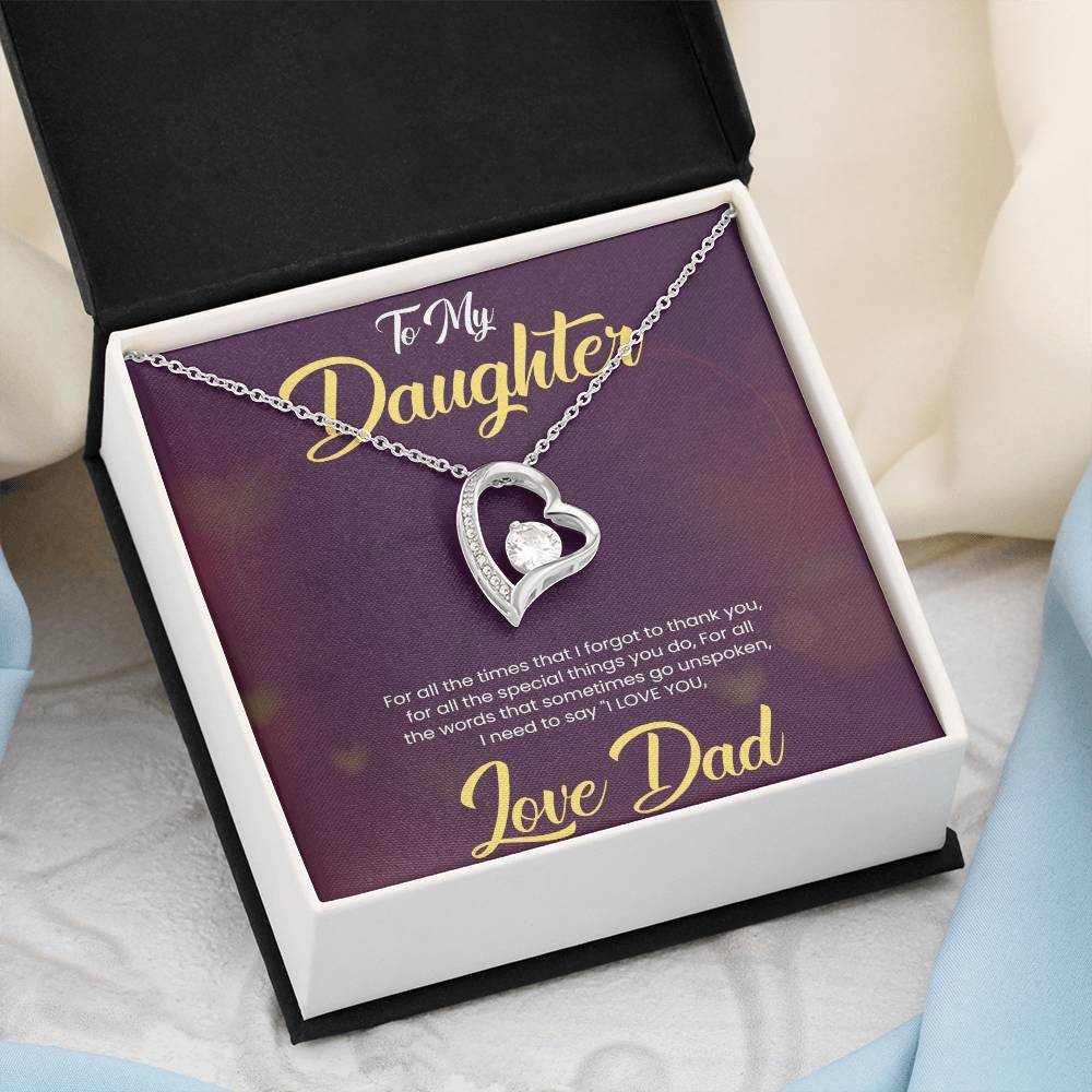 Love Always Necklace for Daughter | Gift from Dad | Birthday Gift