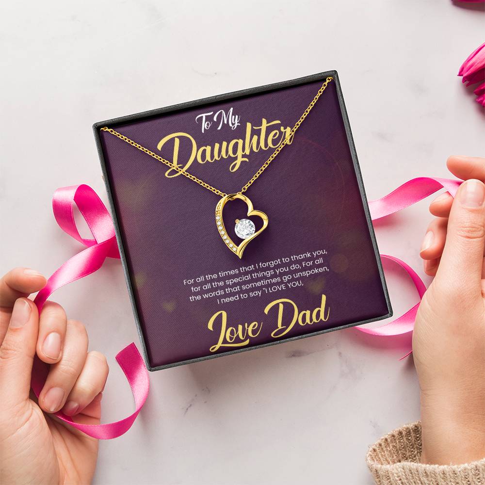 Love Always Necklace for Daughter| For Gift