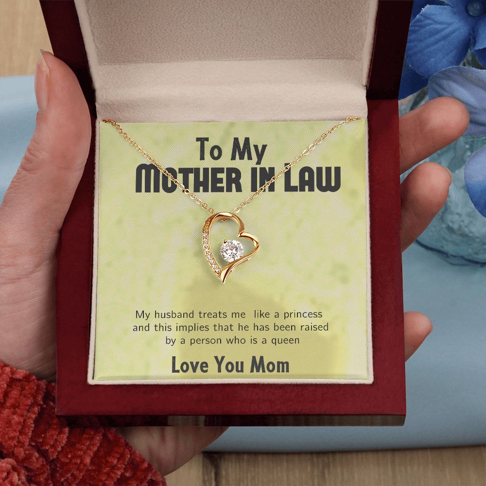 Forever Lover Necklace with solid White/Yellow Gold