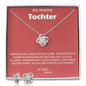 Necklace and CZ earrings for Daughter with red message card