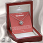 Necklace and CZ earrings for Daughter with red message card