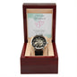 Men's Watch with Message card for him