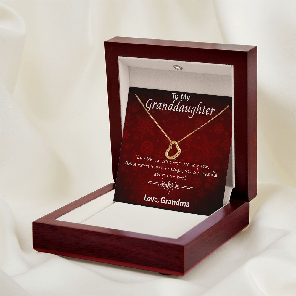 Delicate Heart Necklace - For Her