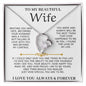 To My Beautiful Wife - Forever Love Necklace Gift Set