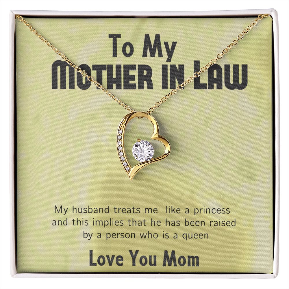 Forever Lover Necklace with solid White/Yellow Gold