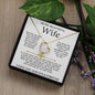 To My Beautiful Wife - Forever Love Necklace Gift Set