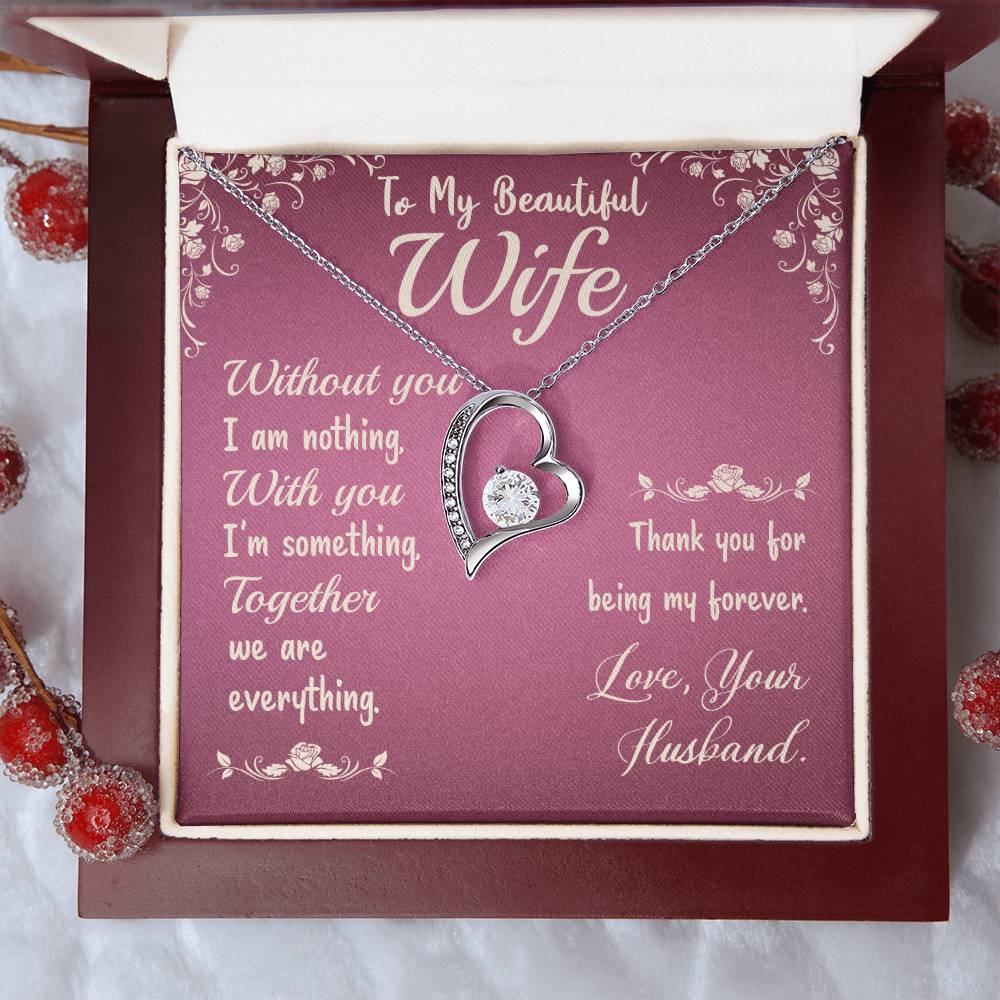 To My WIFE NECKLACE GIFT