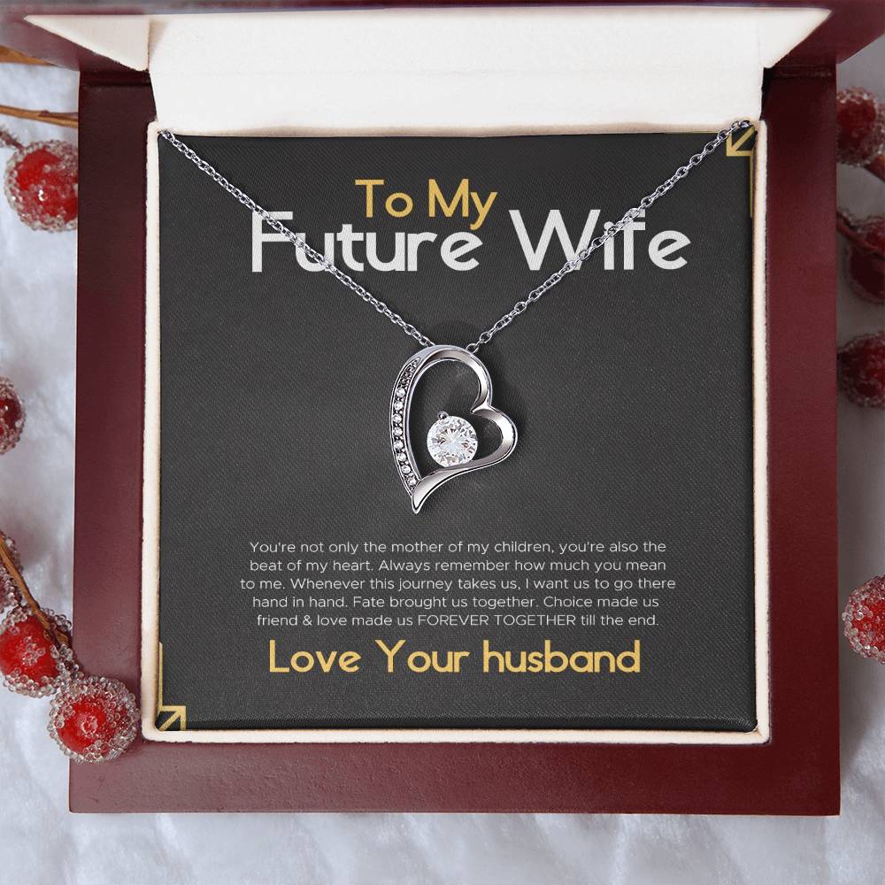 To My Gorgeous Future Wife Gift Necklace for Birthday