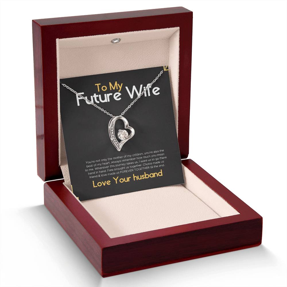 To My Gorgeous Future Wife Gift Necklace for Birthday