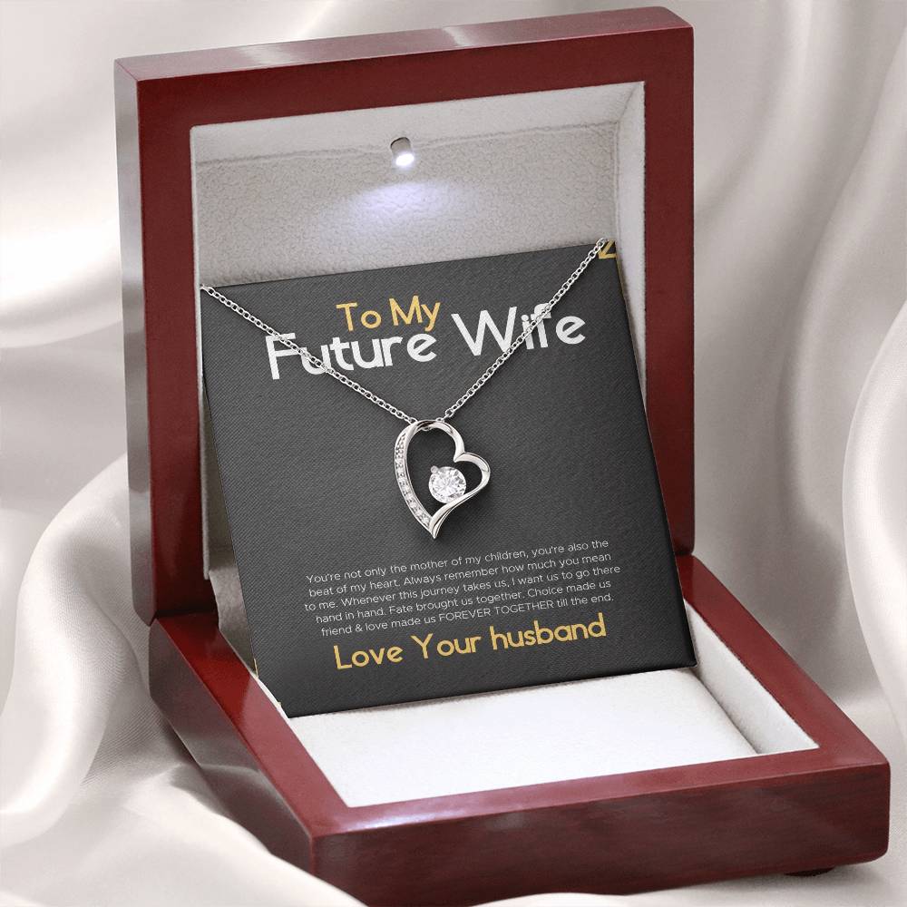 To My Gorgeous Future Wife Gift Necklace for Birthday