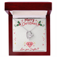 To My Mom from Daughter Christmas Gift – Forever Love Heart Necklace with Crystal