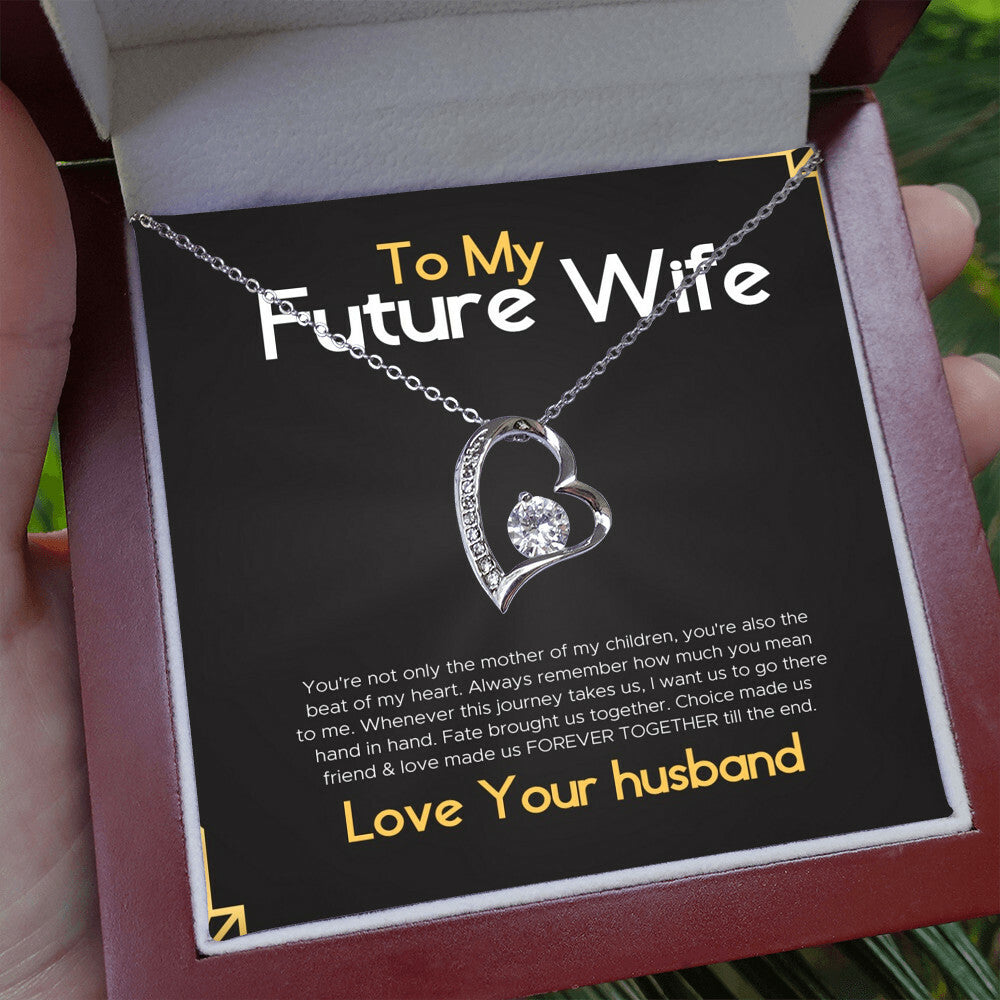 To My Gorgeous Future Wife Gift Necklace for Birthday