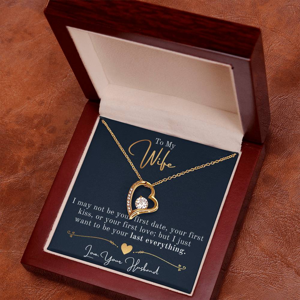 To My Gorgeous Wife Birthday Necklace