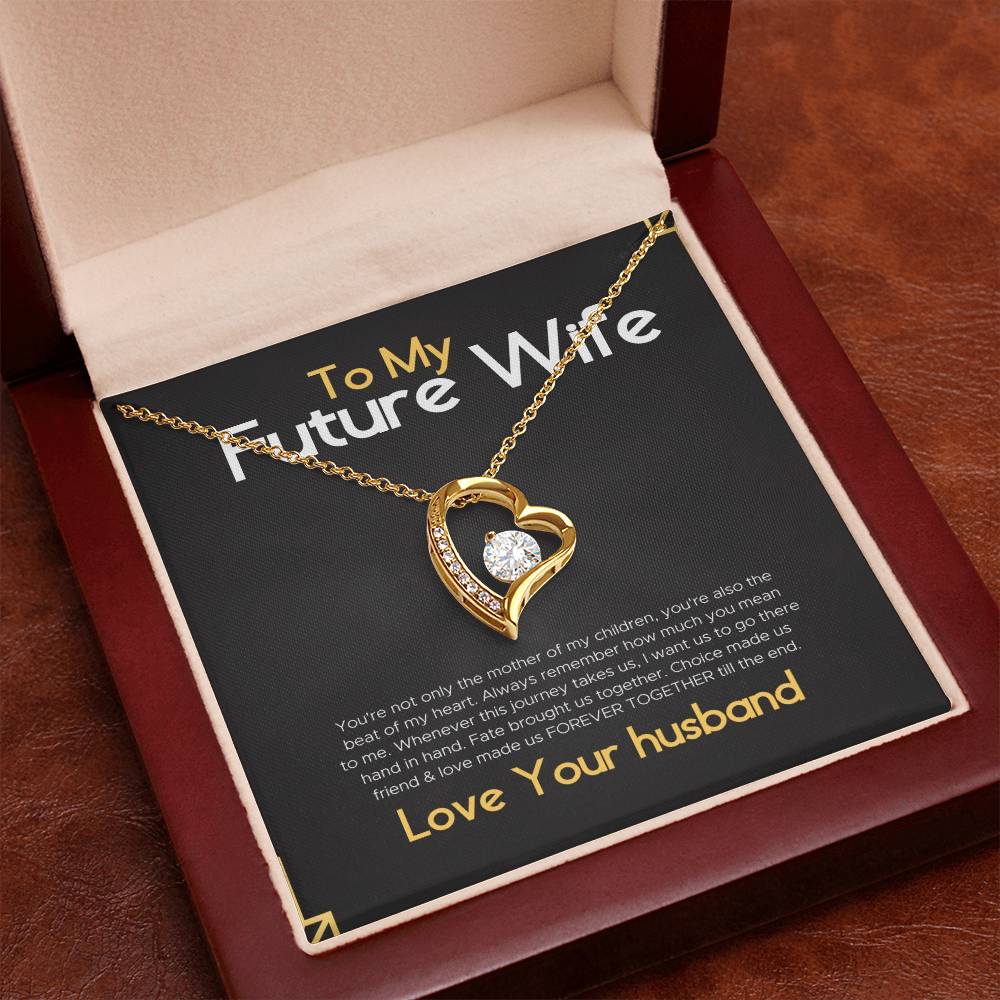 To My Gorgeous Future Wife Gift Necklace for Birthday