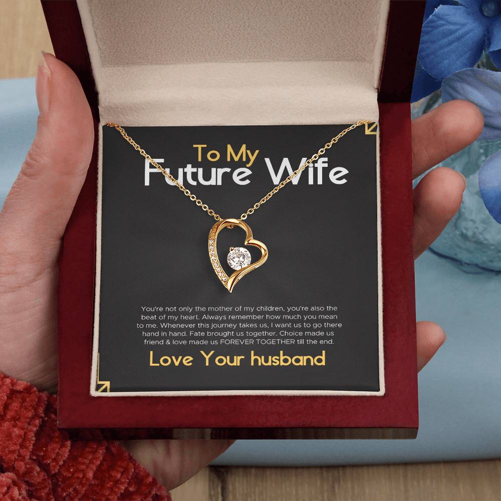 To My Gorgeous Future Wife Gift Necklace for Birthday