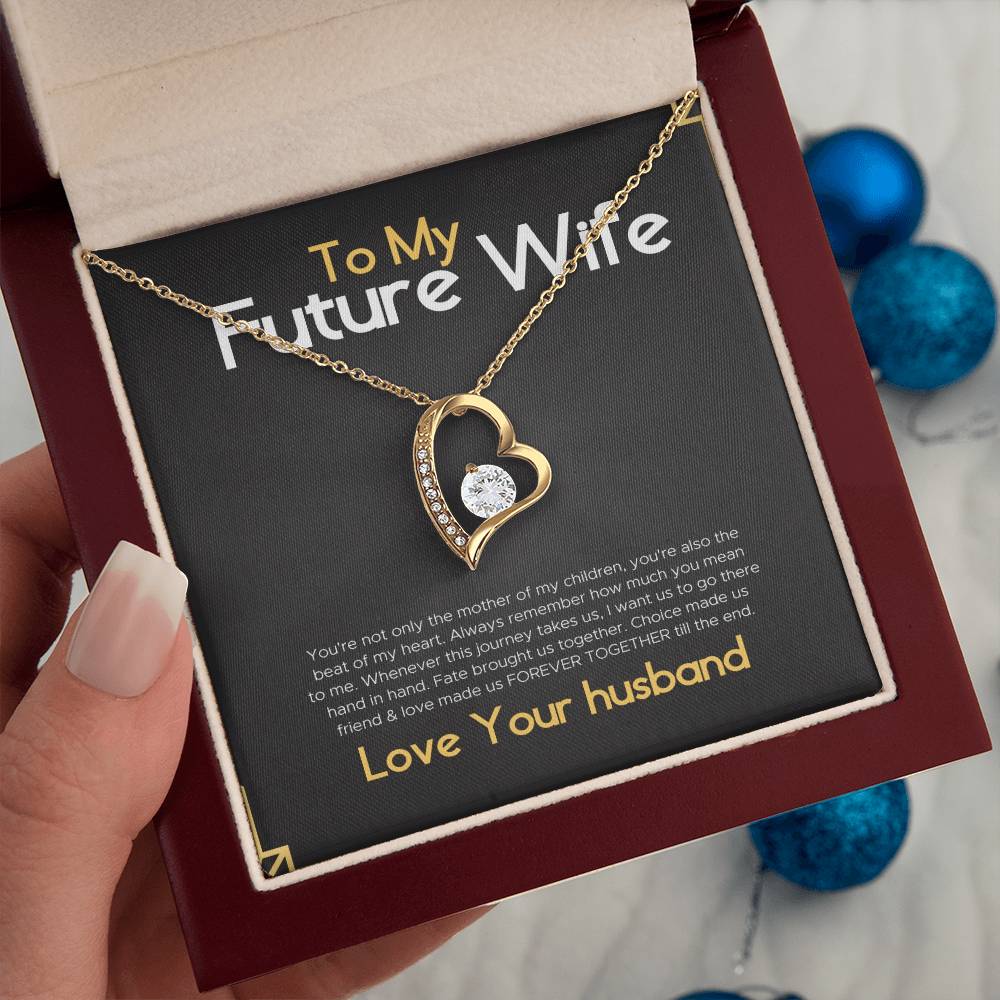 To My Gorgeous Future Wife Gift Necklace for Birthday