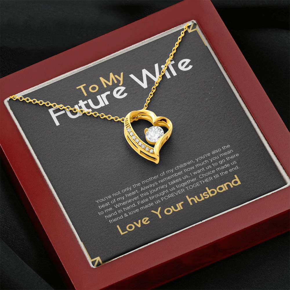 To My Gorgeous Future Wife Gift Necklace for Birthday