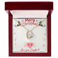To My Mom from Daughter Christmas Gift – Forever Love Heart Necklace with Crystal