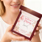 New Mom Gift for Baby Girl – Love Script Necklace with Welcome Little Princess Card