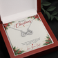 To My Daughter Christmas Gift from Dad – Endless Love Infinity Heart Necklace