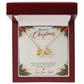To My Daughter Christmas Gift from Dad – Endless Love Infinity Heart Necklace