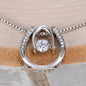 New Mom Gift for Baby Boy – Lucky In Love Necklace with Congratulations Message Card
