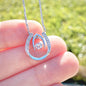 New Mom Gift for Baby Boy – Lucky In Love Necklace with Congratulations Message Card