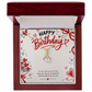 Birthday Necklace for Girlfriend – Alluring Beauty Crystal Pendant with Message Card