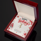 Birthday Necklace for Girlfriend – Alluring Beauty Crystal Pendant with Message Card