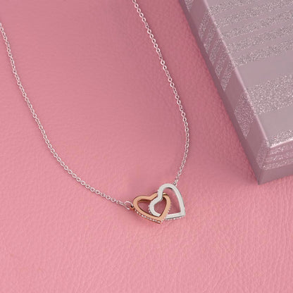 Interlocking Hearts Necklace for Daughter