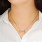 New Mom Gift for Baby Girl – Love Script Necklace with Welcome Little Princess Card