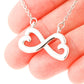 To My Daughter Christmas Gift from Dad – Endless Love Infinity Heart Necklace