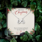 To My Daughter Christmas Gift from Dad – Endless Love Infinity Heart Necklace