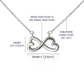 To My Daughter Christmas Gift from Dad – Endless Love Infinity Heart Necklace