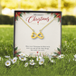 To My Daughter Christmas Gift from Dad – Endless Love Infinity Heart Necklace