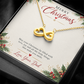 To My Daughter Christmas Gift from Dad – Endless Love Infinity Heart Necklace