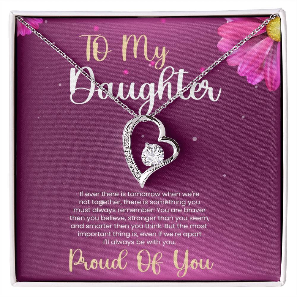 Cherished Necklace for Daughter - Gift of Love - 18K Yellow and White Gold Variants