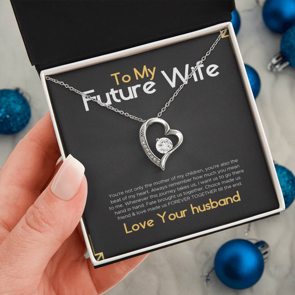 To My Gorgeous Future Wife Gift Necklace for Birthday