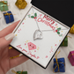 To My Mom from Daughter Christmas Gift – Forever Love Heart Necklace with Crystal