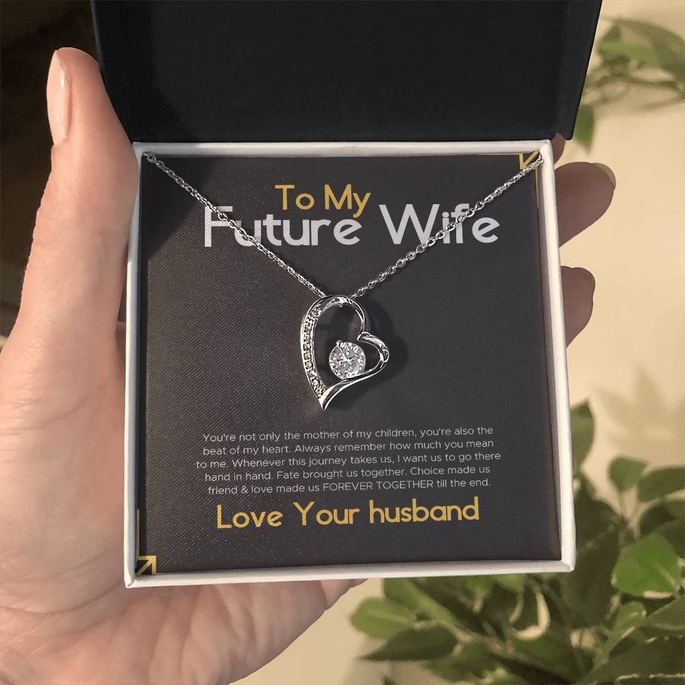 To My Gorgeous Future Wife Gift Necklace for Birthday