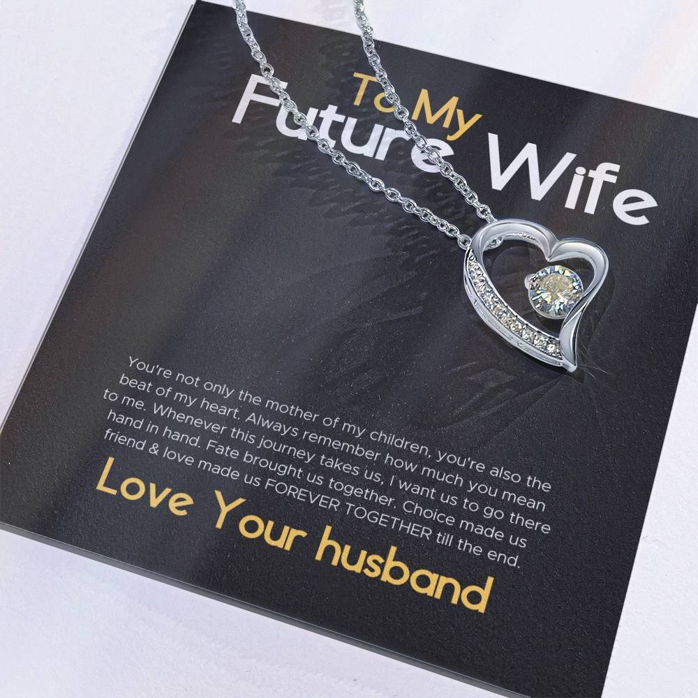 To My Gorgeous Future Wife Gift Necklace for Birthday