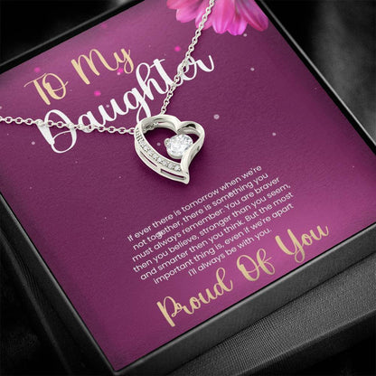 Cherished Necklace for Daughter - Gift of Love - 18K Yellow and White Gold Variants