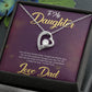 Love Always Necklace for  Daughter |  Gift from Dad | Birthday Gift