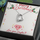 To My Mom from Daughter Christmas Gift – Forever Love Heart Necklace with Crystal