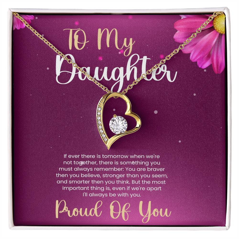 Cherished Necklace for Daughter - Gift of Love - 18K Yellow and White Gold Variants