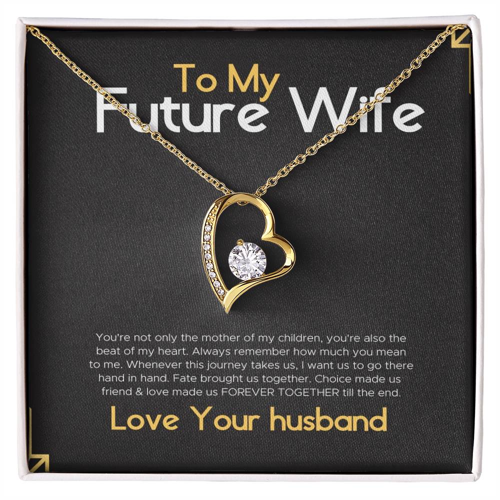 To My Gorgeous Future Wife Gift Necklace for Birthday